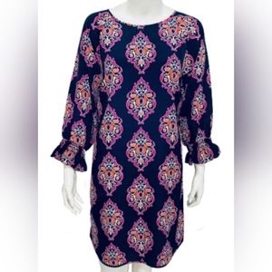 NWT Crown & Ivy Bell Sleeve Medallion Dress Size 12